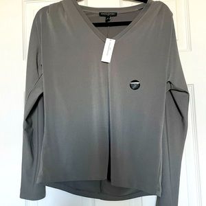 Long sleeve grey Banana Republic Top
